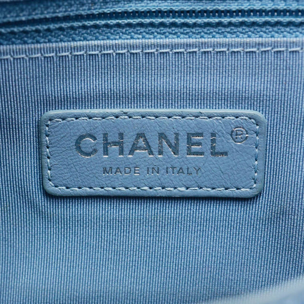 CHANEL Gabrielle Medium Patent Leather Hobo Bag Blue
