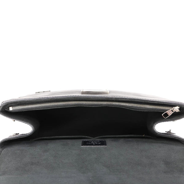 LOUIS VUITTON Cluny MM Epi Leather Top Handle Shoulder Bag Black