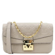 LOUIS VUITTON Marceau Monogram Empreinte Leather Shoulder Bag Beige