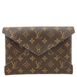 LOUIS VUITTON Kirigami Pochette Large Monogram Canvas Clutch Brown