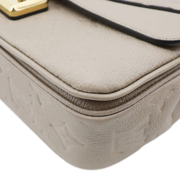 LOUIS VUITTON Marceau Monogram Empreinte Leather Shoulder Bag Beige