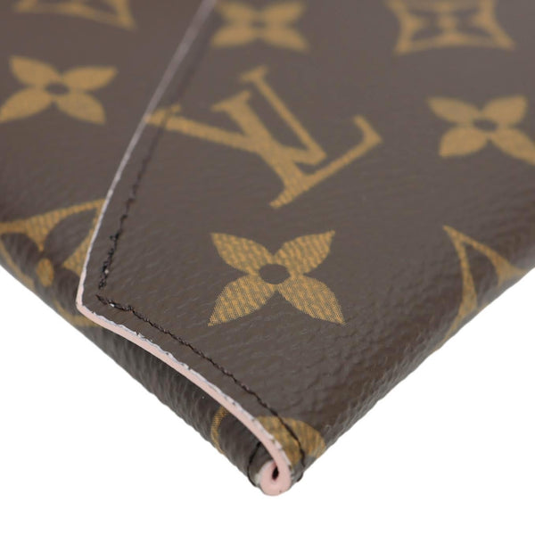 LOUIS VUITTON Kirigami Pochette Large Monogram Canvas Clutch Brown