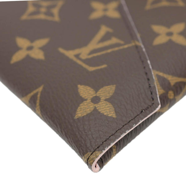 LOUIS VUITTON Kirigami Pochette Large Monogram Canvas Clutch Brown