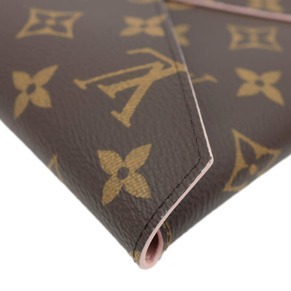 LOUIS VUITTON Kirigami Pochette Large Monogram Canvas Clutch Brown