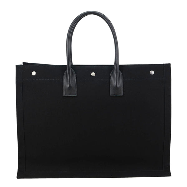 YVES SAINT LAURENT Rive Gauche Leather Tote Bag Black