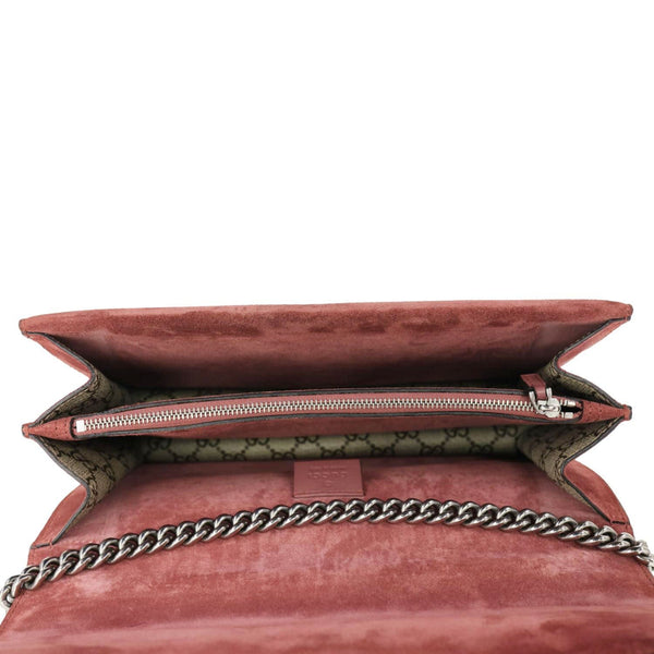 GUCCI Dionysus Small Blooms GG Supreme Canvas Shoulder Bag Beige 400249