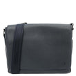 LOUIS VUITTON Roman Taiga Leather Shoulder Bag Black