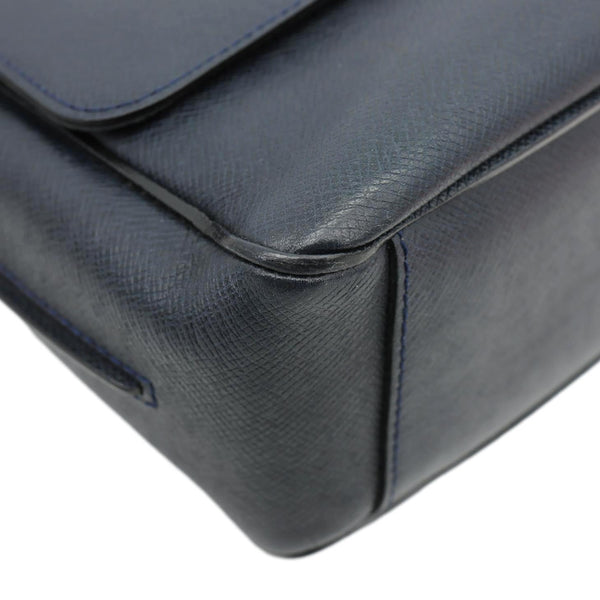 LOUIS VUITTON Roman Taiga Leather Shoulder Bag Black