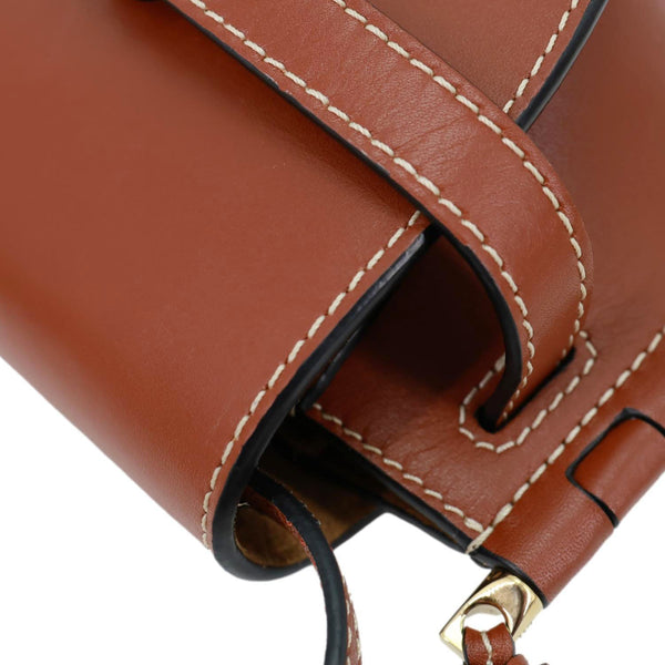 LOEWE Gate Leather Shoulder Bag Brown