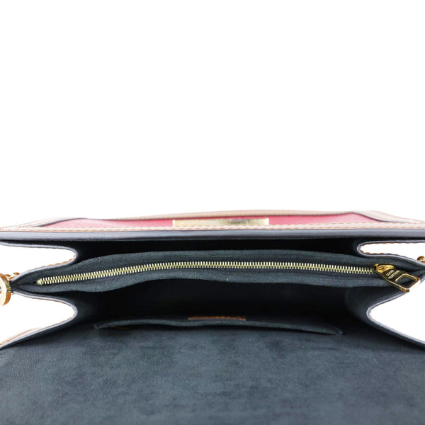 LOUIS VUITTON Dauphine Taurillon Leather Shoulder Bag Cream