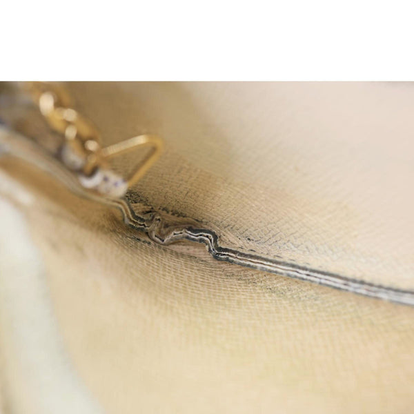 LOUIS VUITTON Damier Azur Key Coin Pouch White