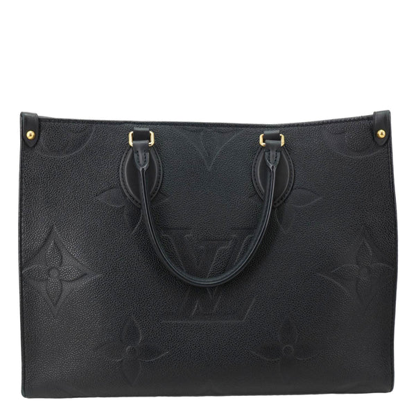 LOUIS VUITTON Onthego MM Giant Monogram Empreinte Shoulder Bag Black