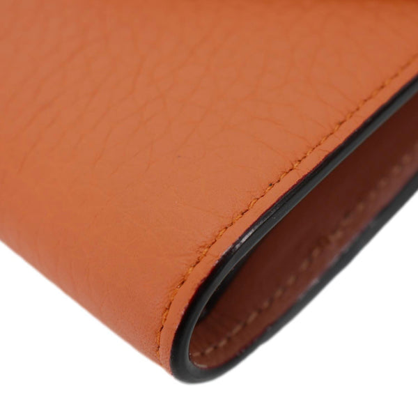 CHRISTIAN DIOR Diorissimo Envelope Compact Wallet Orange