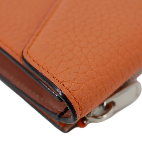 CHRISTIAN DIOR Diorissimo Envelope Compact Wallet Orange