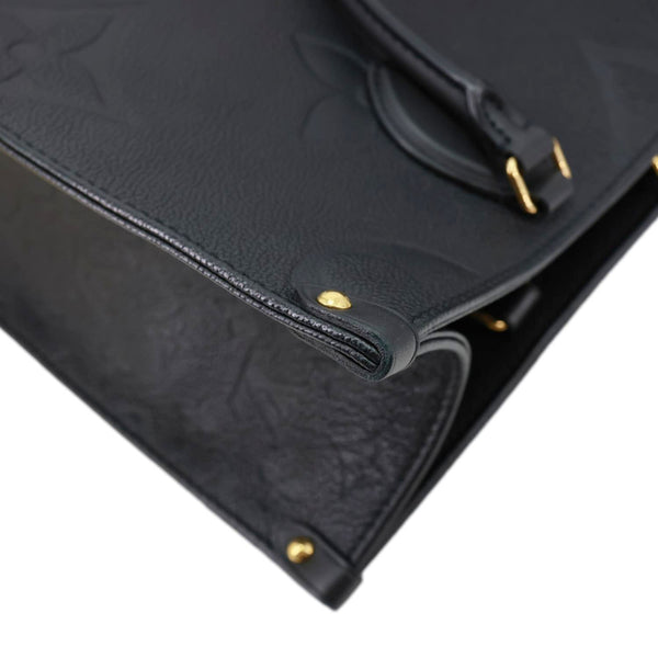 LOUIS VUITTON Onthego MM Giant Monogram Empreinte Shoulder Bag Black