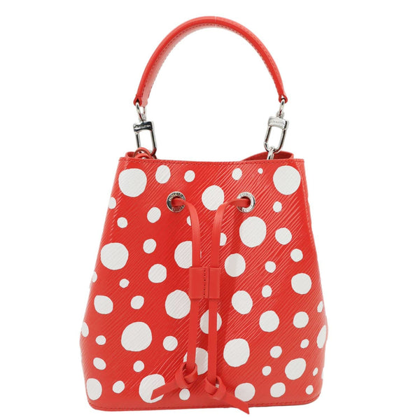 LOUIS VUITTON x Yayoi Kusama NeoNoe BB Epi Leather Shoulder Bag Red