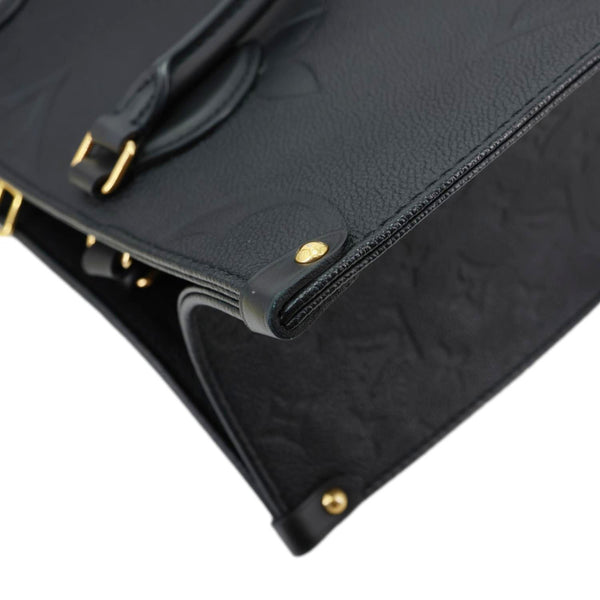 LOUIS VUITTON Onthego MM Giant Monogram Empreinte Shoulder Bag Black