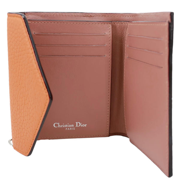 CHRISTIAN DIOR Diorissimo Envelope Compact Wallet Orange