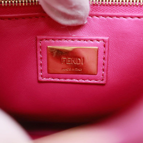 FENDI Peekaboo ISEEU Leather Satchel Bag Pink