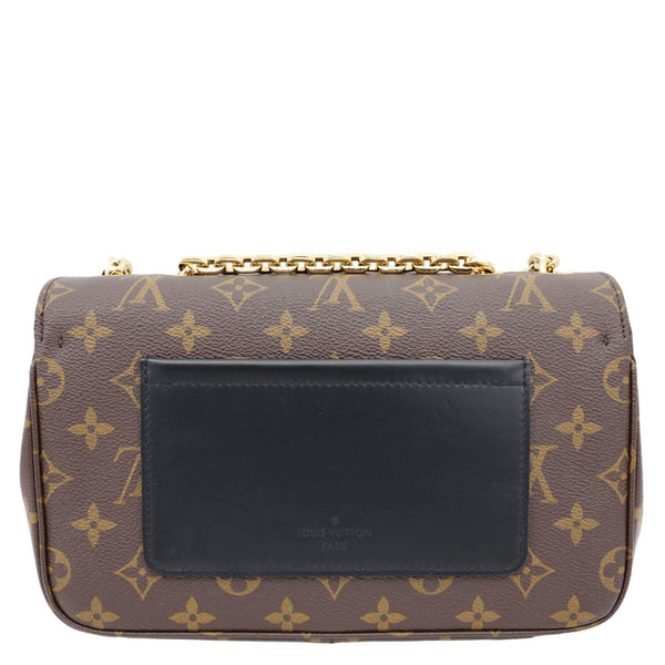 LOUIS VUITTON Marceau Monogram Canvas Chain Shoulder Bag Black