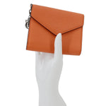 CHRISTIAN DIOR Diorissimo Envelope Compact Wallet Orange
