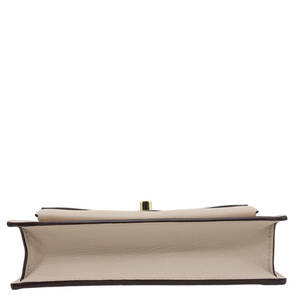LOUIS VUITTON Mylockme Leather Chain Crossbody Bag Beige