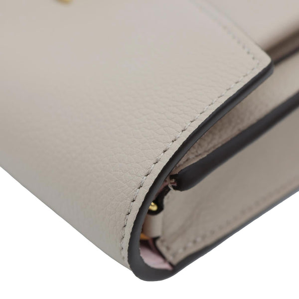 LOUIS VUITTON Mylockme Leather Chain Crossbody Bag Beige