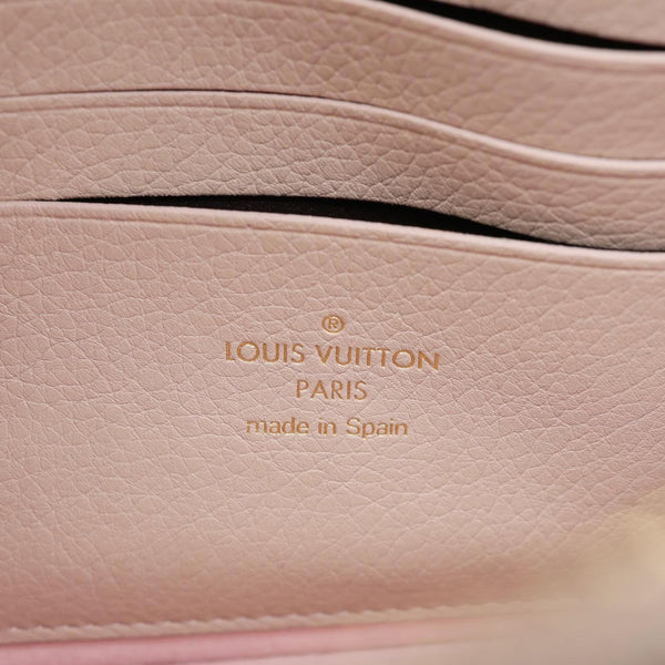 LOUIS VUITTON Mylockme Leather Chain Crossbody Bag Beige
