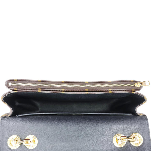 LOUIS VUITTON Marceau Monogram Canvas Chain Shoulder Bag Black