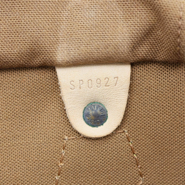 LOUIS VUITTON Speedy 35 Monogram Canvas Satchel Bag Brown