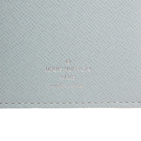 LOUIS VUITTON Brazza Monogram Aquagarden Canvas Wallet Light Blue