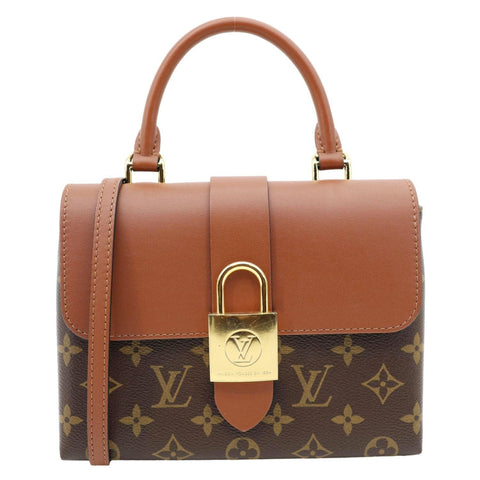 LOUIS VUITTON Locky BB Monogram Canvas Shoulder Bag Brown