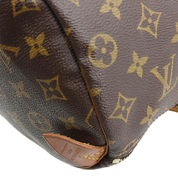 LOUIS VUITTON Speedy 35 Monogram Canvas Satchel Bag Brown