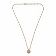CHRISTIAN DIOR CD Logo Round Metal Pendant Gold