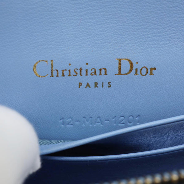 CHRISTIAN DIOR Saddle Oblique Canvas Belt Pouch Cornflower Blue