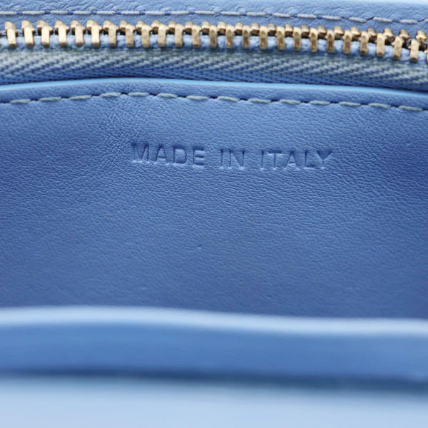 CHRISTIAN DIOR Saddle Oblique Canvas Belt Pouch Cornflower Blue