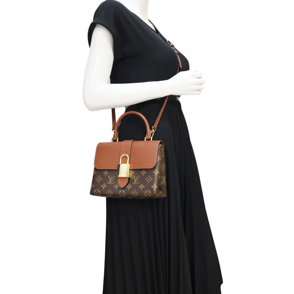 LOUIS VUITTON Locky BB Monogram Canvas Shoulder Bag Brown