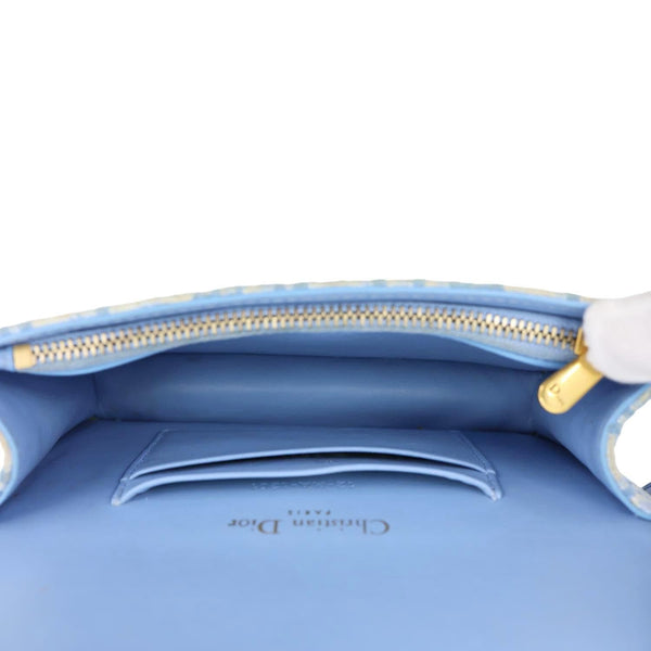 CHRISTIAN DIOR Saddle Oblique Canvas Belt Pouch Cornflower Blue