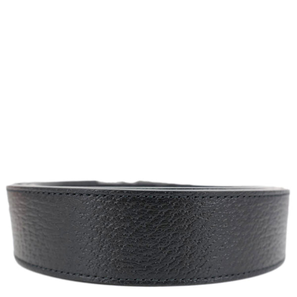 GUCCI Square G Buckle Leather Reversible Belt Black 626974 Size 110/44