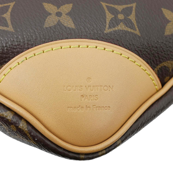LOUIS VUITTON Speedy 35 Monogram Canvas Satchel Bag Brown
