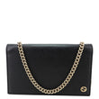 GUCCI Calfskin Leather Wallet On Chain Black 354697