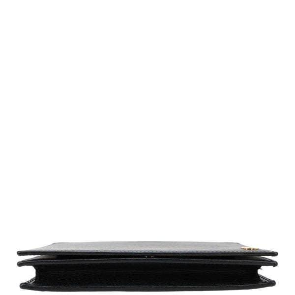 GUCCI Calfskin Leather Wallet On Chain Black 354697