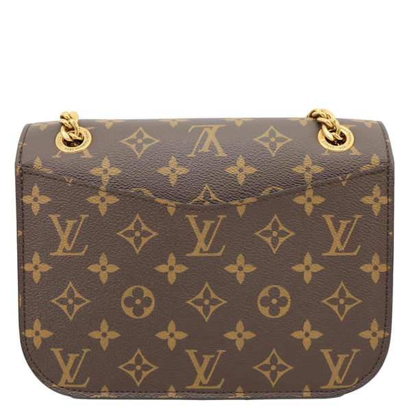 LOUIS VUITTON Passy Monogram Canvas Shoulder Bag Brown