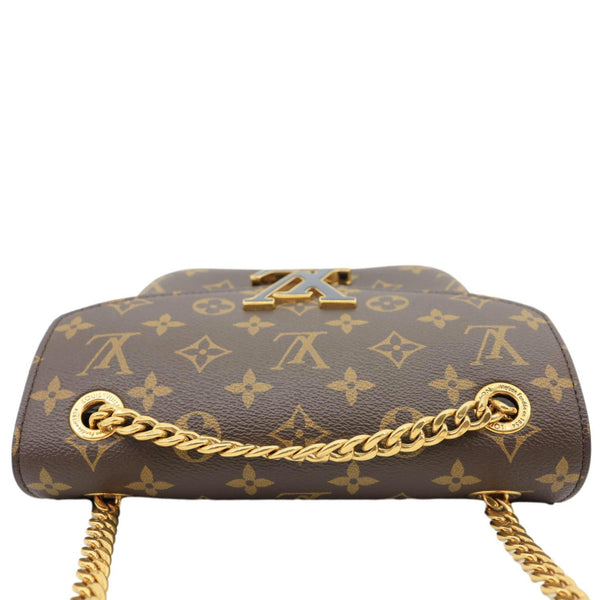 LOUIS VUITTON Passy Monogram Canvas Shoulder Bag Brown