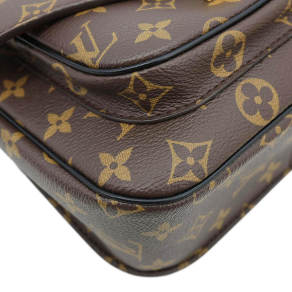 LOUIS VUITTON Passy Monogram Canvas Shoulder Bag Brown