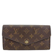 LOUIS VUITTON Sarah Monogram Canvas Wallet Brown