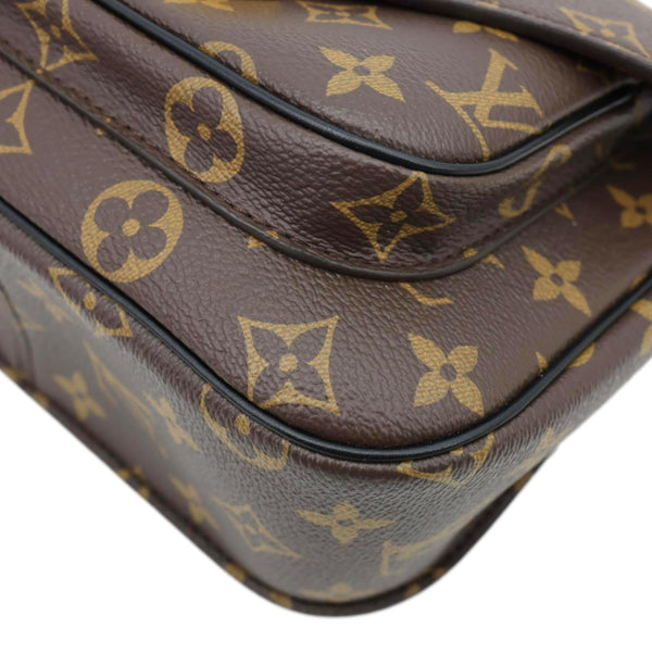LOUIS VUITTON Passy Monogram Canvas Shoulder Bag Brown