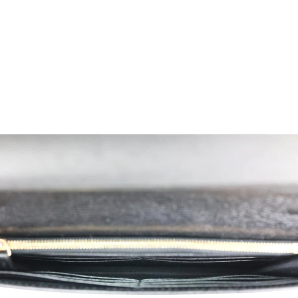 GUCCI Calfskin Leather Wallet On Chain Black 354697