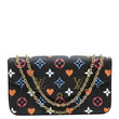 LOUIS VUITTON Pochette Felicie Game On Canvas Crossbody Bag Multicolor