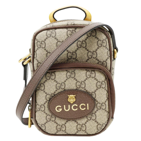 Gucci Neo Vintage Mini GG Supreme Canvas Crossbody Bag Beige 658556